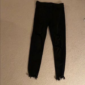 AE black ripped jeans